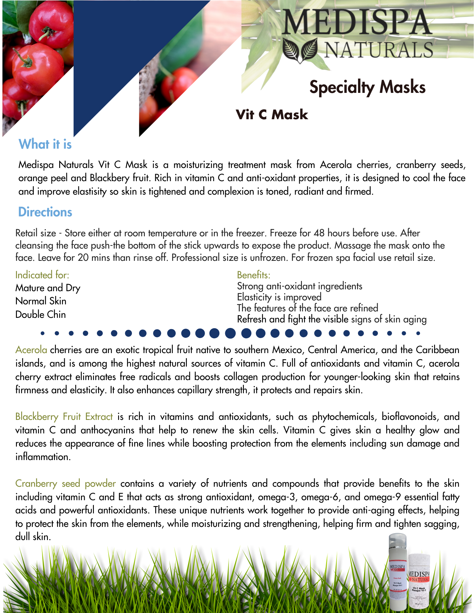 medispa.ca - Vit C Mask :: Medispa Naturals :: Specialty Masks